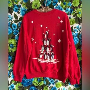 Vintage penguin grandma christmas sweatshirt